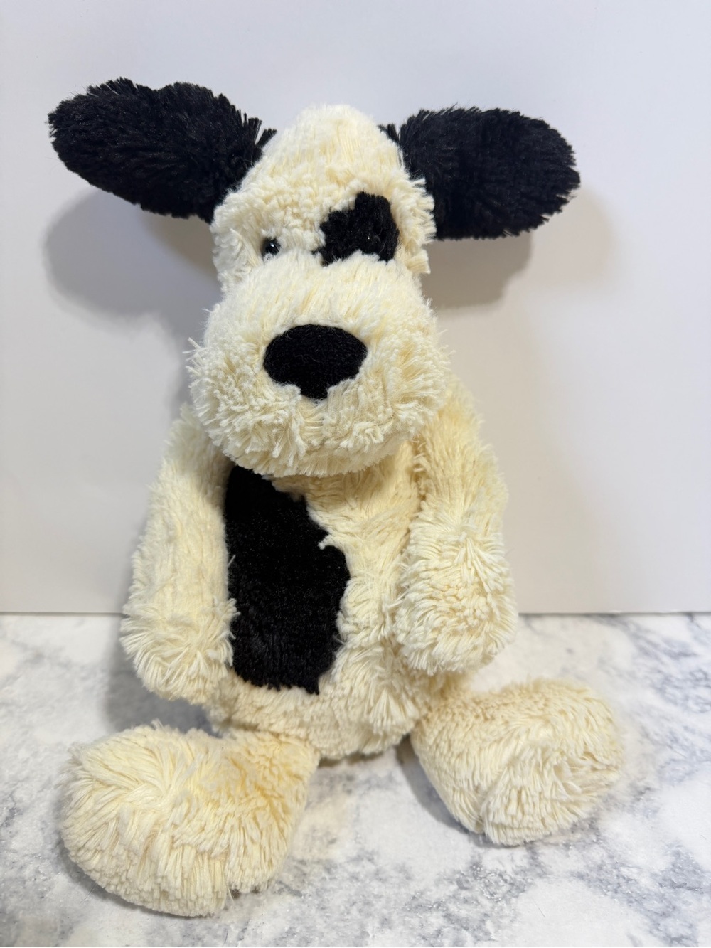Jellycat Bashful Black & Cream Puppy dog stuffed animal
